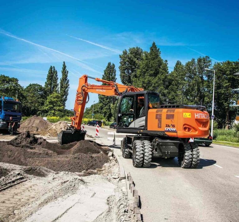 Hitachi weeled excavators